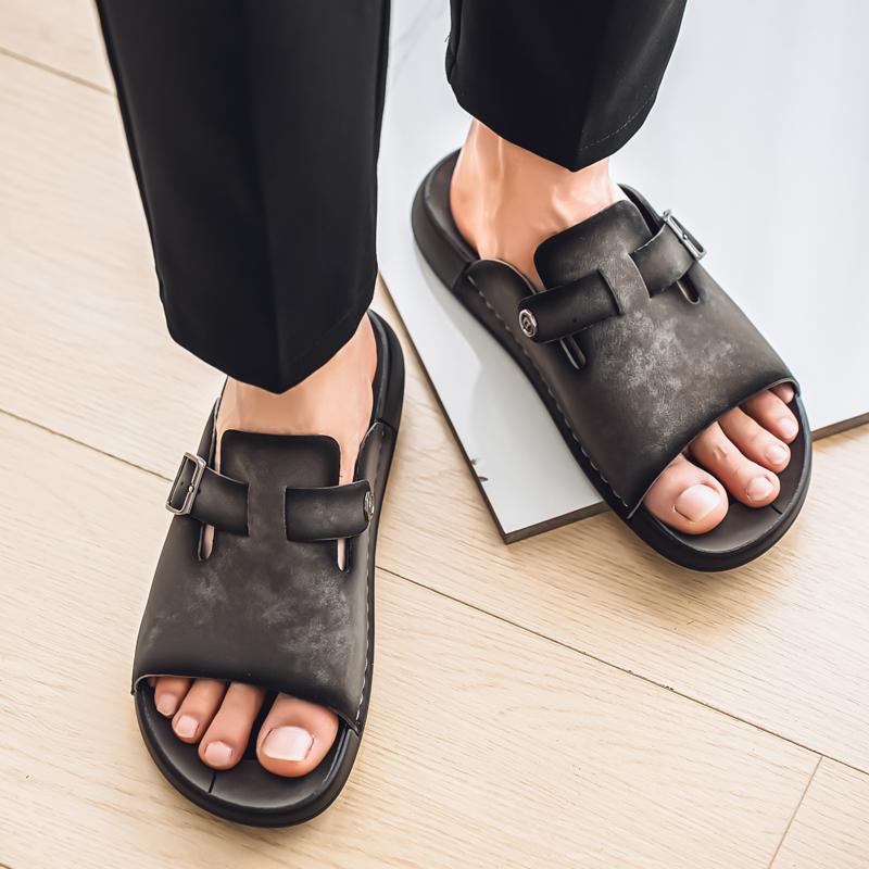 Fashion Trendy Men's Summer Shoes Luxury  Designer Comfortable Style Daily Streets Leisure Beach Walking Quality Slippers Hot