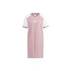 Short Sleeved Dress Women's Purple Pink (Unisex) Short-Sleeved Dresses H49565