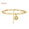 TR Women A To Z Capital Letter Pendant Bracelet Bangle Anklet Foot Chain