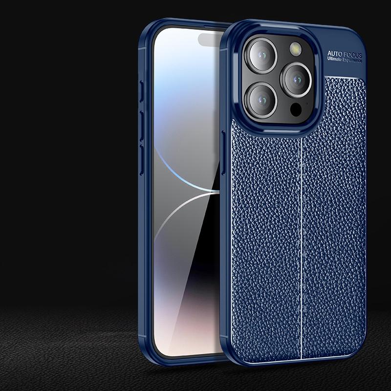Luxusní kožený design pro iPhone 11 12 13 14 15 Pro Max pouzdro pro iPhone 15 Pro kryt zadní měkké TPU pro pouzdra iPhone 15 Pro Max