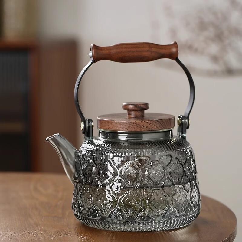 Wutuo Ruyi Style Glass Teapot with Top Handle