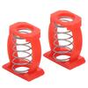 2pcs Folding Stem Clamp Knob Adjustment Spring Support Folding Bike Stem Fixing C Clamp Spring Accessories Red