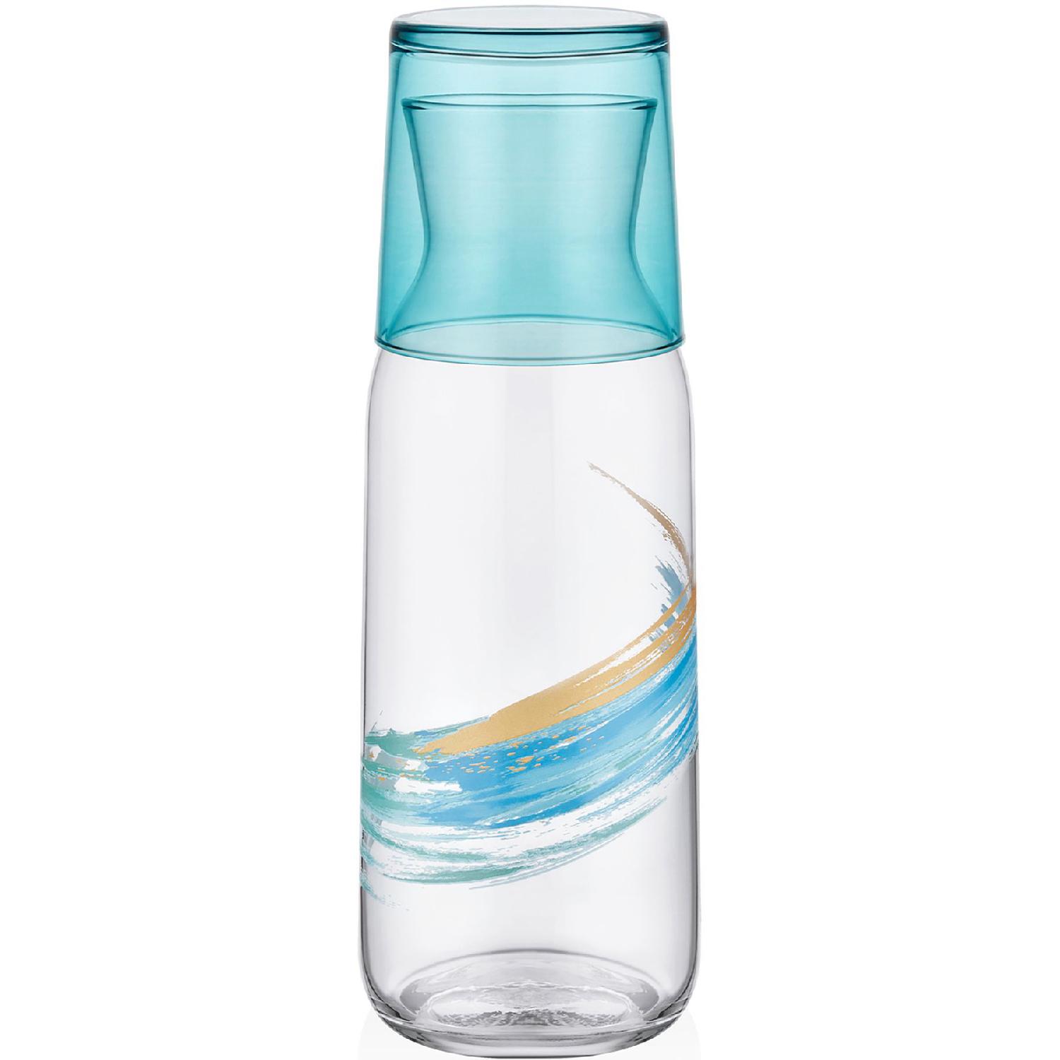 

Joy 1200 мл, 2 предмета, прикроватный стеклянный кувшин со стеклом 9-01050020 чистый