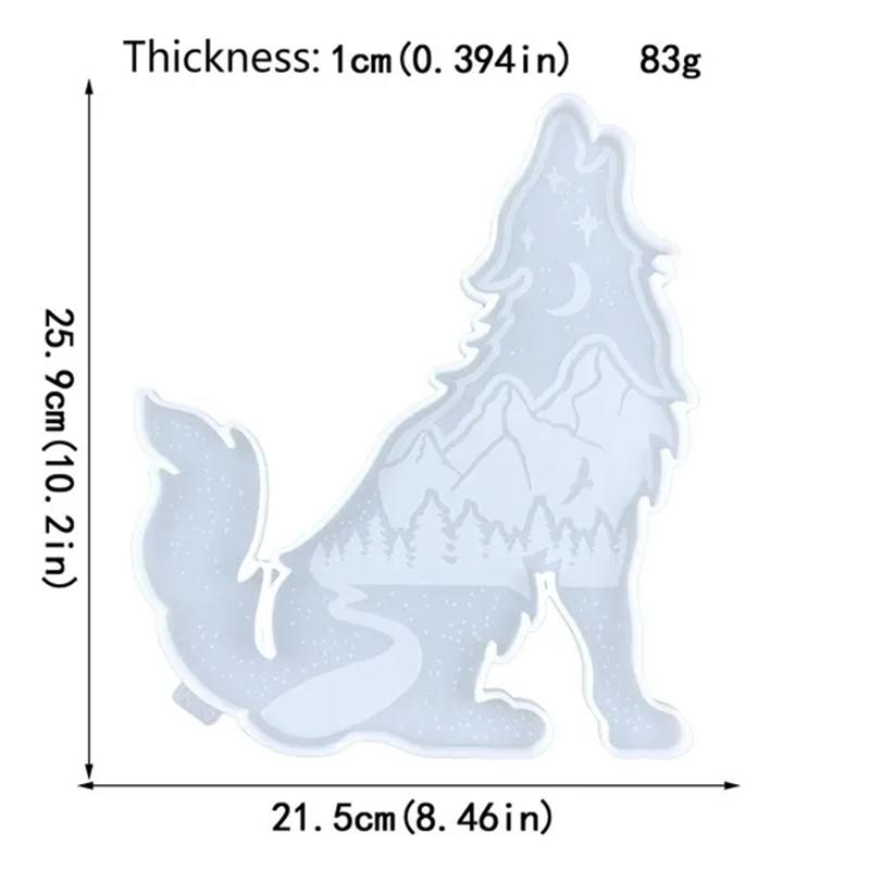 

DIY Снежная гора микро пейзаж медведь волк орнамент силиконовая форма кристаллическая смола эпоксидная форма для рукоделия литье ручной работы дома Wolf