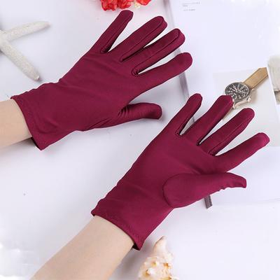 Gants en élasthanne à haute élasticité pour la conduite, la danse, les bijoux et la protection solaire
