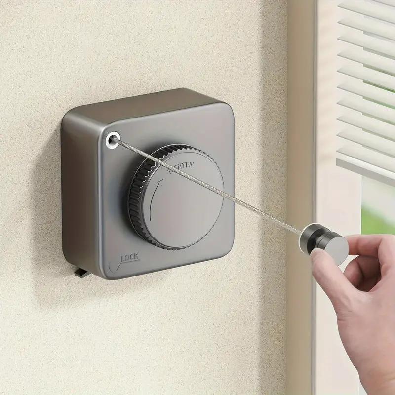 Retractable Clothesline Indoor and Outdoor Clothes Wall Hanger Drying Rack Balcony Bathroom Invisible Clothesline Wire Rope