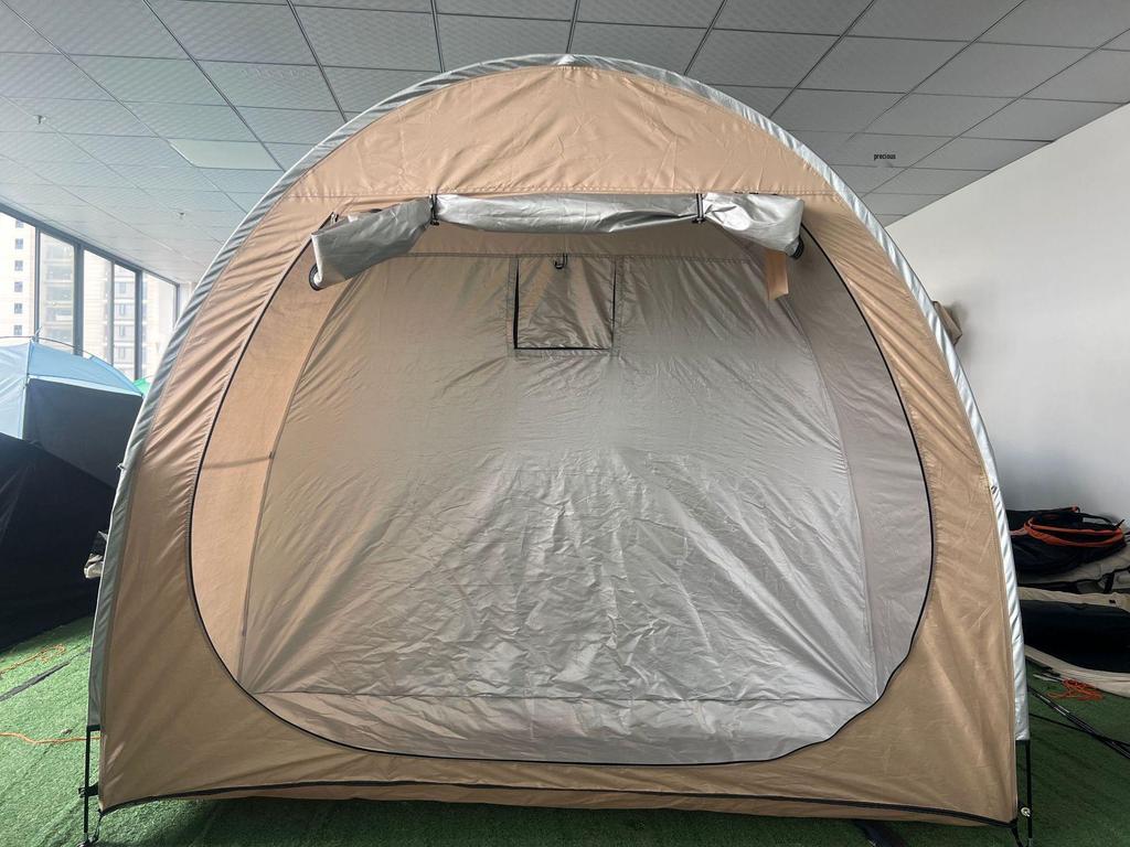 Large Outdoor Foldable Carport: Sunshade & Rainproof Canopy for Bicycles, Mountain Bikes, and Electric Vehicles.