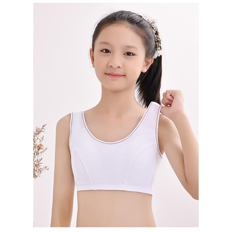 U-back Comfortable Girl's Development Period Underwear Growth Vest Seamless Breathable Bra