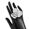 New Minimalist Gold Color Rings for Women Couples New Fashion Vintage Punk Big Flower Birthday Party Jewelry Gift