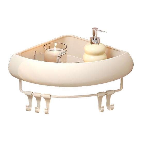 Shower Caddy No Drilling Space Aluminum Anti-Rust Storage Rack with Raised Rails Bathroom Corner Shelf