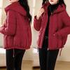 New cotton-padded women's winter short loose small thickened cotton-padded jacket hooded jacket