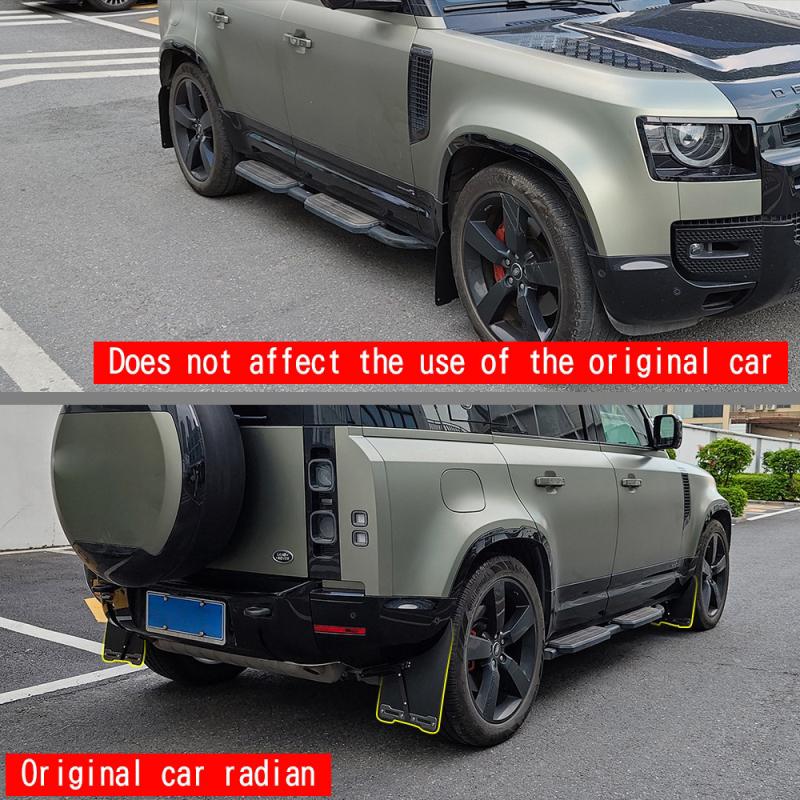 FOR LANDROVER DEFENDR 2024 2025 Exterior Plastic Front Rear Wheels Mudguards Fender Mud Flap Guards Splash Fenders Mudflaps trim