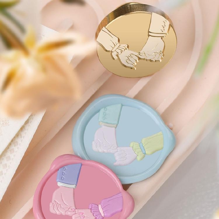 Round Wax Seal Stamp Head for Scrapbooking, Party Invitations Gift Packing Decor