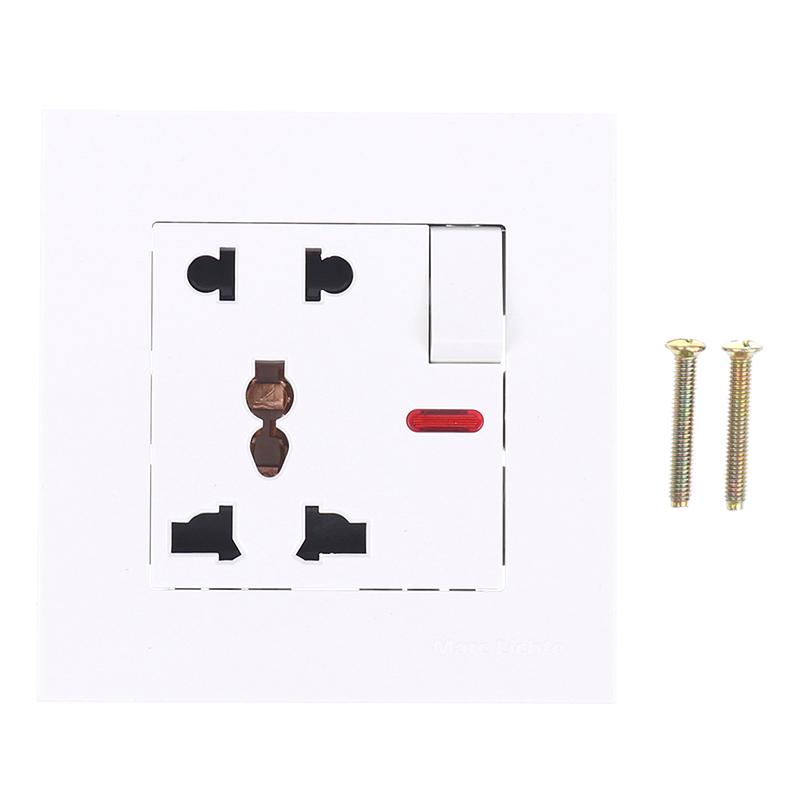 

Універсальна 18 Вт розетка Type-C для швидкої зарядки з 5 контактами, Британська настінна електрична розетка з USB-зарядним пристроєм, Біла розумна подвійна розетка-вилка білий