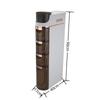 Multi-Room Narrow Gap Storage Rack for Bathroom, Kitchen, and Bedroom
