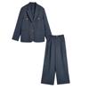 2026 Spring & Autumn Old Money Style Two-Piece Set: Fashion Suit Jacket with Wide-Leg Pants