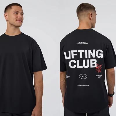 Klassisches Fitness Street Trendiges Marken-T-Shirt Baumwolle Grafik-T-Shirt Unisex Unisex Sommer Streetwear