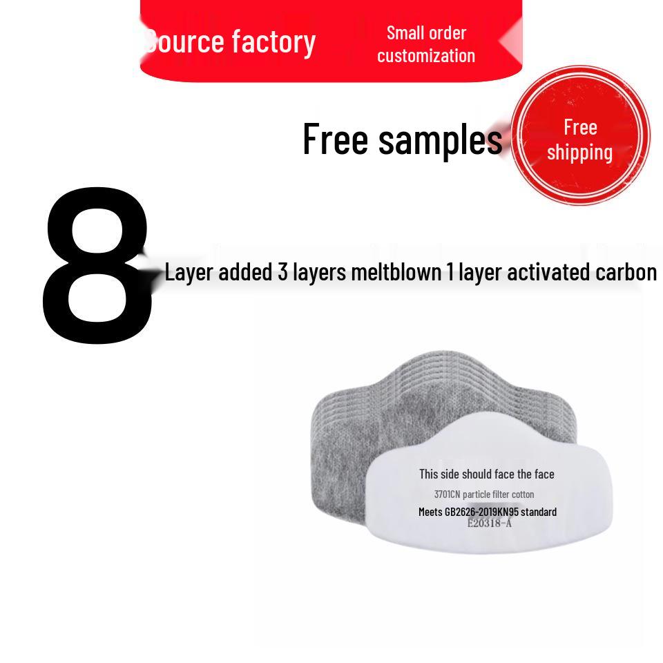 3701CN Fünfschichtiger Partikelfilter Baumwolle für 3200 Staubmaske