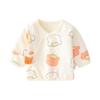 JOYNCLEON Newborn Baby Cotton Long-Sleeve Kimono Bodysuit
