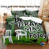 Hot Bad Buny Debi Tirar Mas Fotos Beding Set Single Twin Ful Quen King-Sized Dimensionsd Dimensions Bed Linen Set Adult People Kid Bedrom Duvetcover