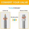 4 Pcs Presta to Schrader Converter Bike Valves Converters Road Bike Accessories