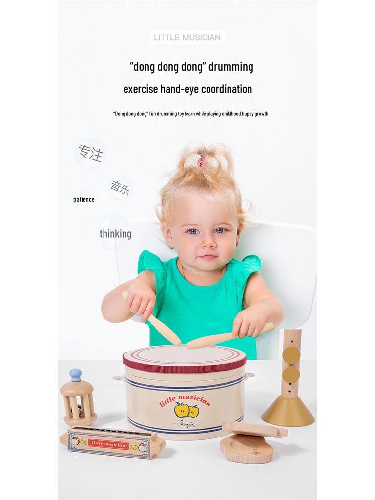 Denmark Infant & Toddler Wooden Percussion & Wind Instruments - Orff Music Teaching Aids