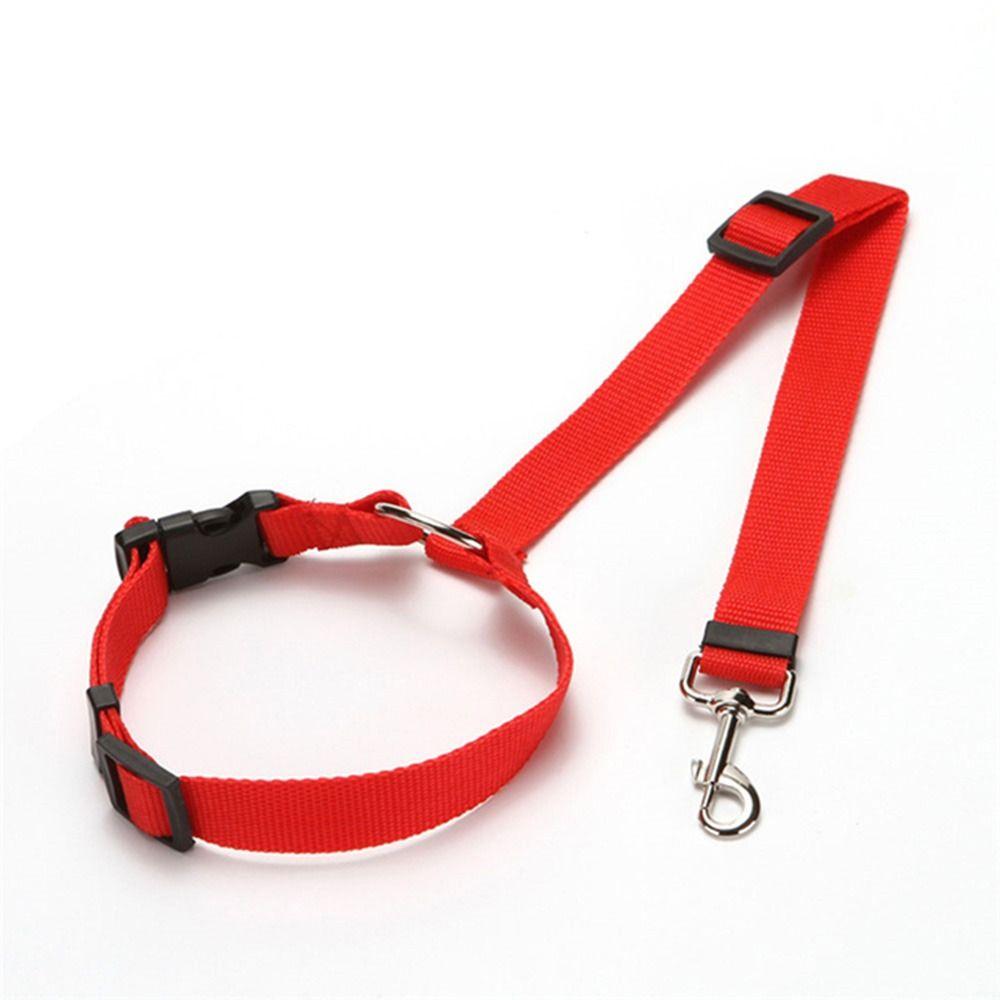 

BackSeat Safety Dog Leash Traction Rope Pet Seatbelt Leash Dog Collar Pet Accessories Car Seat Belt красный