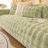 Tutu Velvet Warm Plush Sofa Cushion Winter Thickened Non-Slip Seat Cushion Leather Sofa Cover Cover  New