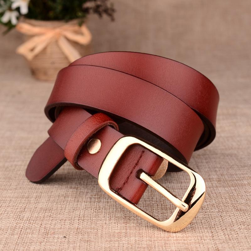 Women'S Belt Leather Cowhide Women'S Leather Casual Belt Decoration