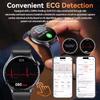 2026 New Men Uric Acid Blood Lipid Monitor Smart Watch ECG Blood Pressure Blood Oxygen Heart Rate Temp BT Call Health Smartwatch Sports Fitness Watch