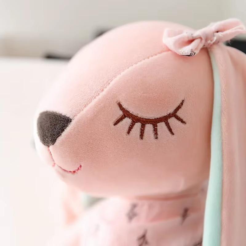 35CM  Long Ears Rabbit Plush Toy Baby Sleep Comfort Doll Stuffed Soft Animal Toy Children Girl Room Decoration