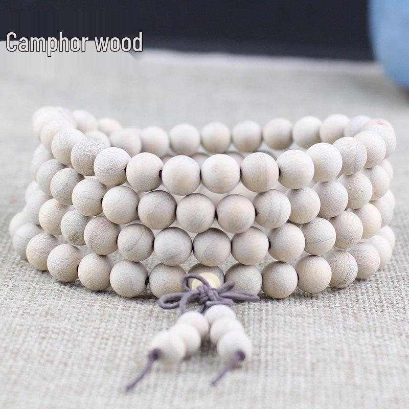 

Деревянные браслеты из бусин сандалового дерева - 108 бусин, унисекс украшения для пар
