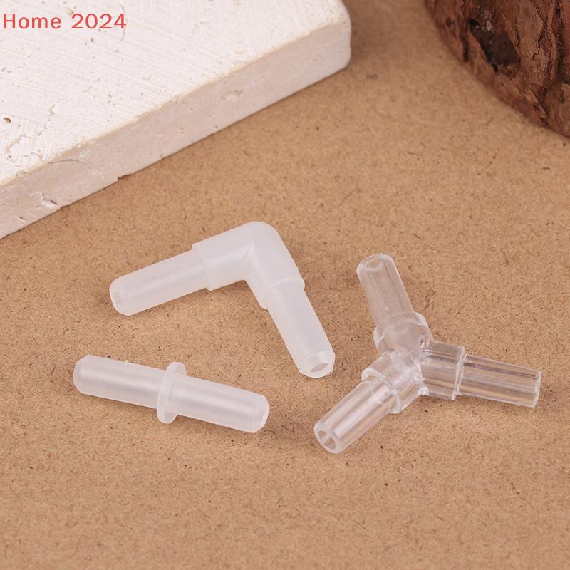 10 Peças Conectores de Mangueira de Ar para Aquário Juntas de Válvula de Plástico Adaptadores de Tubo de Ar Transparente para Tanque de Peixes Para Mangueira de Ar com ID de 4CM