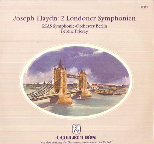 

LP Record FERENC FRICSAY, RIAS SYMPHONIE OPRC - Haydn Symphonie Nr95 C Moll / Symph 29305 E COLLECTION 1964 Germany Classical Used