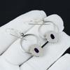Natural Amethyst Gemstone Earrings, 925 Sterling Silver Earring, Handmade Boho Silver Jewelry Dangle Earrings, Party Wear Gifts