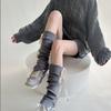 Solid Color Y2K Lace Up Leg Warmers Sweet Ballet Foot Cover Women's Stockings Tight-fitting Elastic Knee High Socks Autumn