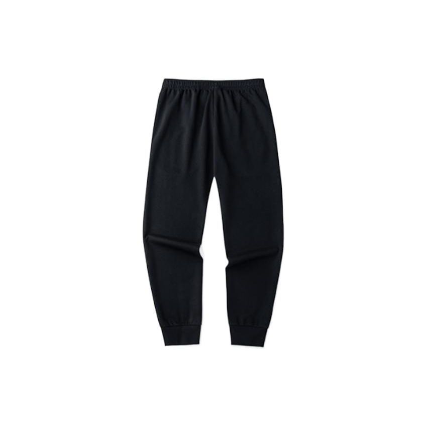 Anta Solid Color Cuffed Casual Sports Pants Men Bottoms Black 152317307-1
