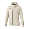 Training Wear Peach Touch Sweat Hoodie Stretch 32MCD005 Unisex Silver Birch Heather 3XL [Mizuno]