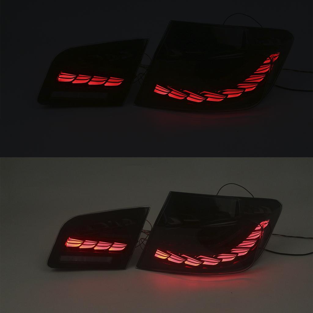 L&R Smoked LED Tail Lights Rear Lamp Assembly For BMW 5F10 F18 M5 2010-2016