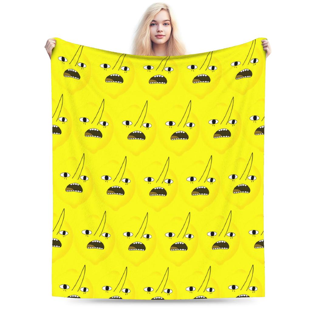 Lemongrab  Stuff Blankets Ultra-Soft Flannel  Throw Blanket Cozy Rug Piece