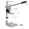 Adjustable Drill Press Stand with Aluminum Base for Hand Drill Fits 43mm Diameter Tools High Precision and Stability