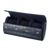 Uxcell Watch Roll Travel Case 3 Slots, Portable Leather Watch Case for Men and Women, Watch Storage Organizer with Removable Pillow, Travel, Display,