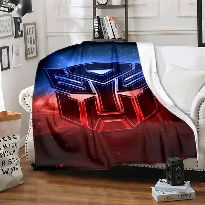 

3D Autobot - Transformers printed warm and soft linen blanket cover suitable for living room,bedroom, bed, sofa, hiking, leisure