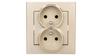 Sonata Double Socket Z/U Champagne Gold Gp-2Rz/39
