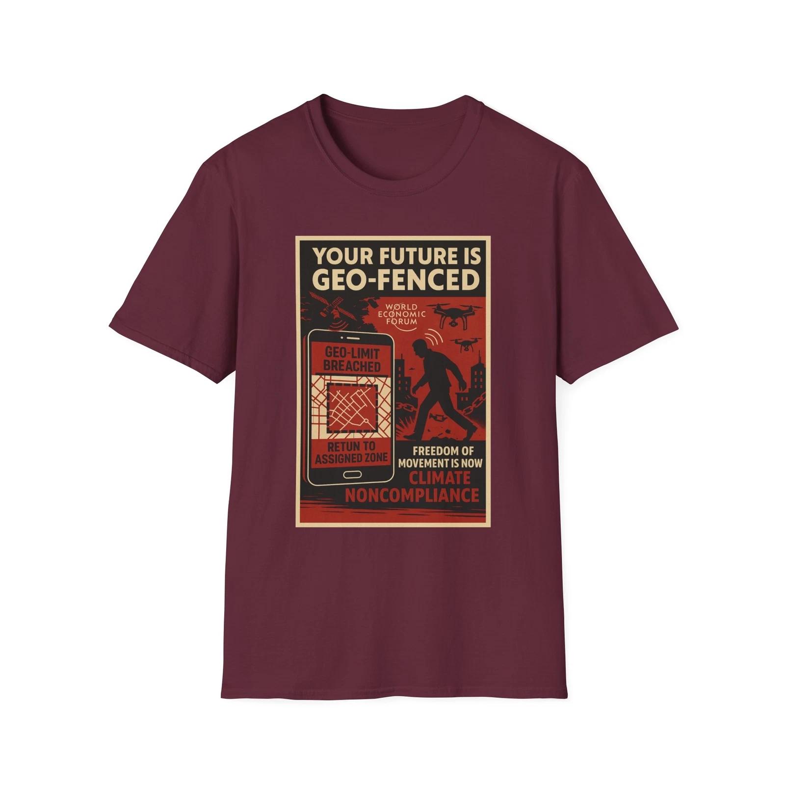 Your Future Is Geo-Fenced Shirt, American Patriotic Tee, Privacy Rights Tee, USA S