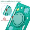 For iPad 10.2 (2021)/(2020)/(2019) Case Kickstand PC+Silicone+TPU Tablet Cover