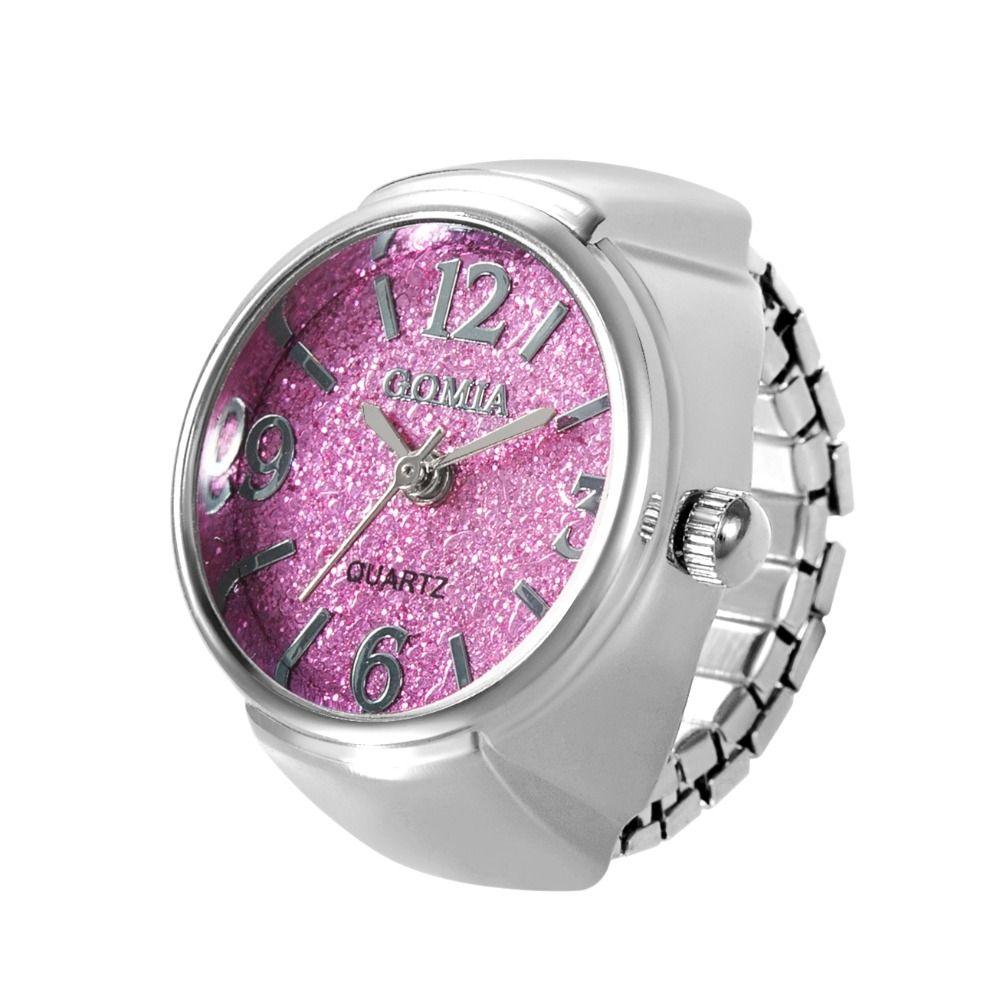 Quartz Digital Couple Watch Ring Retro Round Quartz Finger Rings Fashion Ring Watch  Men