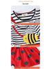 Little Bee Girls' Mesh Skirt - Mid-Size, Round Neck, Summer Fashion Princess Dress