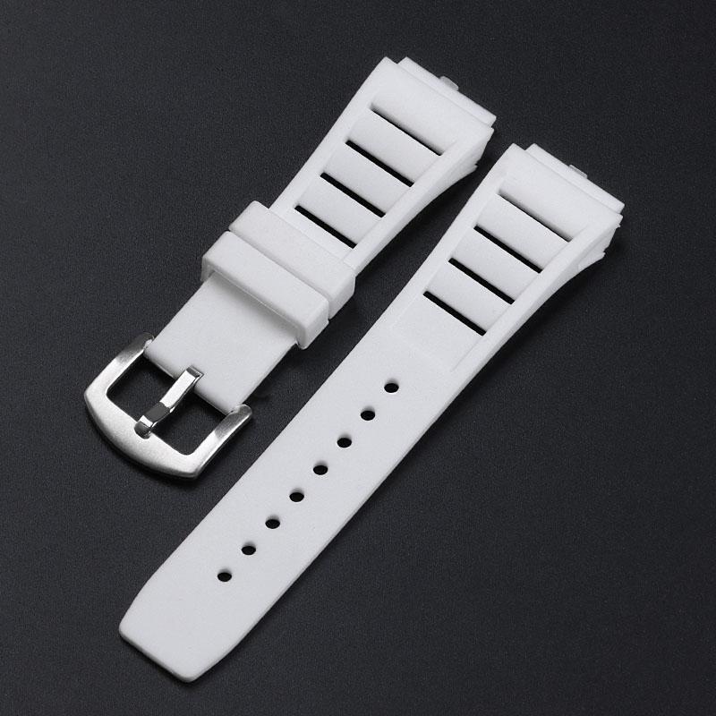 TPU Rubber Watch Straps 17mmx21mm for Richard Mille Watch Bracelet Belt Waterproof Breathable Sport Wristband for Men Watchbands