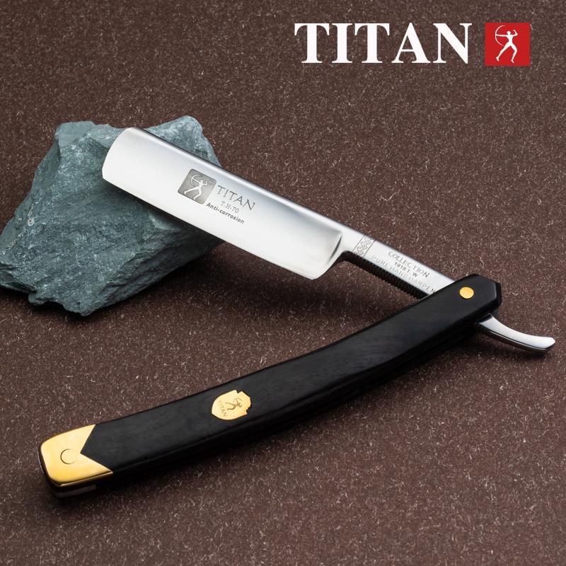 Titan Straight Razor Wooden Handle Hand Made Stainless Steel Blade Men Razor